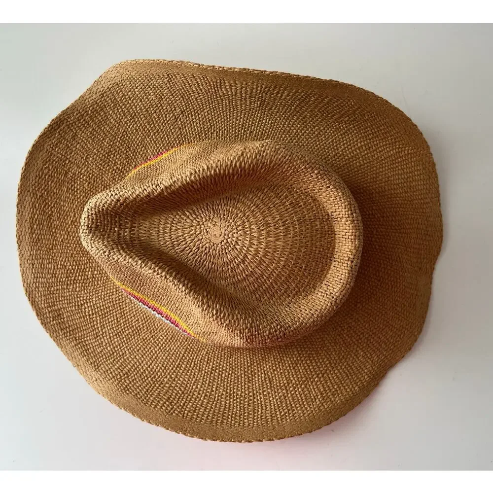 Urban Outfitters New With Tags Paper Straw Neutral Hat Boho Hip Cowboy